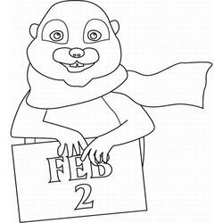 Dibujo para colorear: Marmota (Animales) #10934 - Dibujos para Colorear e Imprimir Gratis