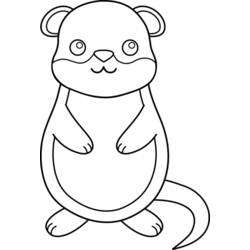Dibujo para colorear: Marmota (Animales) #11070 - Dibujos para Colorear e Imprimir Gratis
