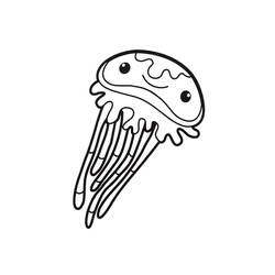 Dibujo para colorear: Medusa (Animales) #208774 - Dibujos para Colorear e Imprimir Gratis