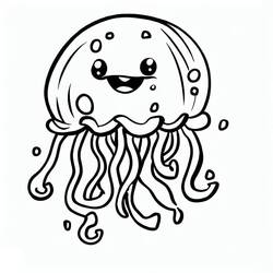 Dibujo para colorear: Medusa (Animales) #208775 - Dibujos para Colorear e Imprimir Gratis