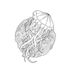 Dibujo para colorear: Medusa (Animales) #208776 - Dibujos para Colorear e Imprimir Gratis