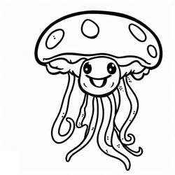 Dibujo para colorear: Medusa (Animales) #208777 - Dibujos para Colorear e Imprimir Gratis