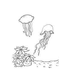 Dibujo para colorear: Medusa (Animales) #208781 - Dibujos para Colorear e Imprimir Gratis