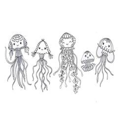 Dibujo para colorear: Medusa (Animales) #208782 - Dibujos para Colorear e Imprimir Gratis