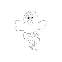 Dibujo para colorear: Medusa (Animales) #208785 - Dibujos para Colorear e Imprimir Gratis