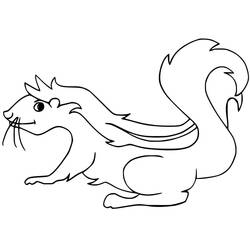 Dibujo Mofeta (Animales) #205282 para imprimir y colorear