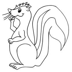 Dibujo Mofeta (Animales) #205304 para imprimir y colorear