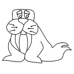 Dibujo Morsa (Animales) #208698 para imprimir y colorear