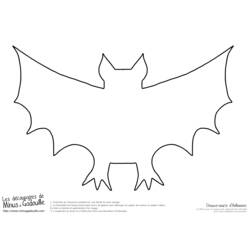 Dibujo para colorear: Muerciélago (Animales) #2114 - Dibujos para Colorear e Imprimir Gratis