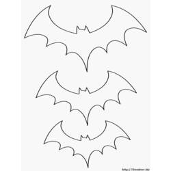 Dibujos para colorear: Muerciélago - Dibujos para colorear