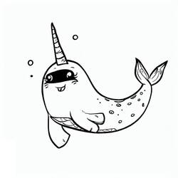 Dibujo Narval (Animales) #186661 para imprimir y colorear