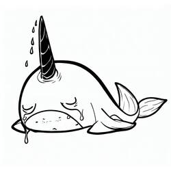 Dibujo Narval (Animales) #186662 para imprimir y colorear