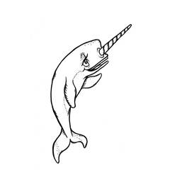 Dibujo Narval (Animales) #186666 para imprimir y colorear