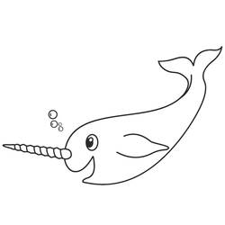 Dibujo Narval (Animales) #186668 para imprimir y colorear