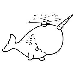 Dibujo Narval (Animales) #186671 para imprimir y colorear