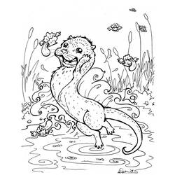 Dibujo para colorear: Nutria (Animales) #10703 - Dibujos para Colorear e Imprimir Gratis