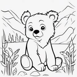 Dibujo para colorear: Osito (Animales) #214452 - Dibujos para Colorear e Imprimir Gratis