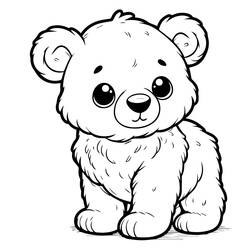 Dibujo para colorear: Osito (Animales) #214455 - Dibujos para Colorear e Imprimir Gratis