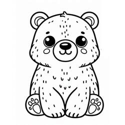 Dibujo para colorear: Osito (Animales) #214468 - Dibujos para Colorear e Imprimir Gratis