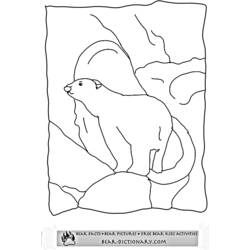 Dibujo para colorear: Oso (Animales) #12353 - Dibujos para Colorear e Imprimir Gratis