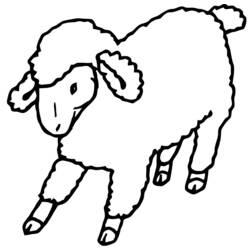 Dibujo para colorear: Oveja (Animales) #11406 - Dibujos para Colorear e Imprimir Gratis