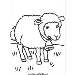 Dibujo para colorear: Oveja (Animales) #11439 - Dibujos para Colorear e Imprimir Gratis