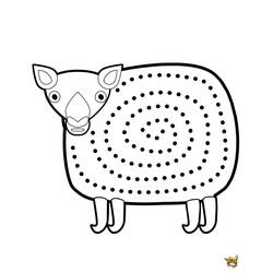 Dibujo para colorear: Oveja (Animales) #11542 - Dibujos para Colorear e Imprimir Gratis