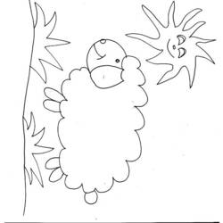 Dibujo para colorear: Oveja (Animales) #11549 - Dibujos para Colorear e Imprimir Gratis