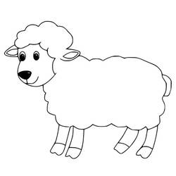Dibujo Oveja (Animales) #198622 para imprimir y colorear