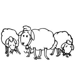 Dibujo Oveja (Animales) #198654 para imprimir y colorear