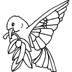 Dibujo para colorear: Paloma (Animales) #4045 - Dibujos para Colorear e Imprimir Gratis
