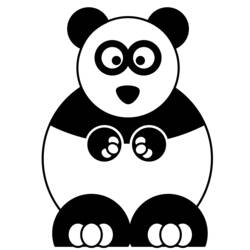 Dibujo para colorear: Panda (Animales) #12538 - Dibujos para Colorear e Imprimir Gratis