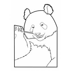 Dibujo para colorear: Panda (Animales) #12579 - Dibujos para Colorear e Imprimir Gratis