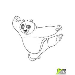 Dibujo para colorear: Panda (Animales) #12613 - Dibujos para Colorear e Imprimir Gratis