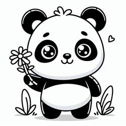 Dibujo Panda (Animales) #216911 para imprimir y colorear