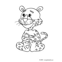 Dibujo para colorear: Pantera (Animales) #15584 - Dibujos para Colorear e Imprimir Gratis