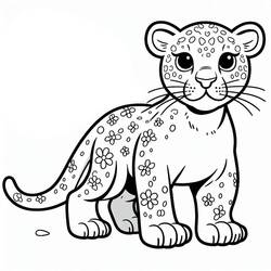 Dibujo para colorear: Pantera (Animales) #214423 - Dibujos para Colorear e Imprimir Gratis
