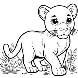 Dibujo para colorear: Pantera (Animales) #214426 - Dibujos para Colorear e Imprimir Gratis