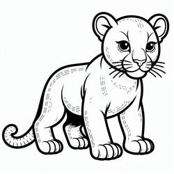 Dibujo para colorear: Pantera (Animales) #214431 - Dibujos para Colorear e Imprimir Gratis