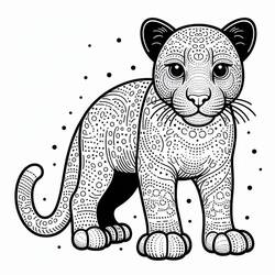 Dibujo para colorear: Pantera (Animales) #214432 - Dibujos para Colorear e Imprimir Gratis