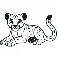 Dibujo para colorear: Pantera (Animales) #214433 - Dibujos para Colorear e Imprimir Gratis