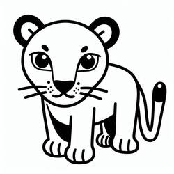 Dibujo para colorear: Pantera (Animales) #214437 - Dibujos para Colorear e Imprimir Gratis