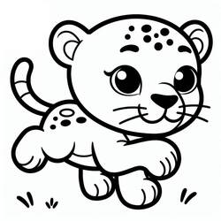 Dibujo para colorear: Pantera (Animales) #214438 - Dibujos para Colorear e Imprimir Gratis