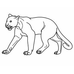 Dibujo para colorear: Pantera (Animales) #214440 - Dibujos para Colorear e Imprimir Gratis