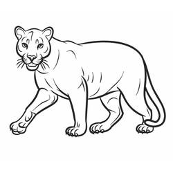 Dibujo para colorear: Pantera (Animales) #214443 - Dibujos para Colorear e Imprimir Gratis
