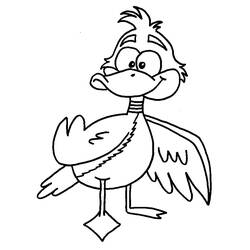 Dibujo para colorear: Pato (Animales) #1483 - Dibujos para Colorear e Imprimir Gratis