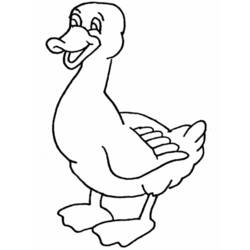 Dibujo para colorear: Pato (Animales) #1524 - Dibujos para Colorear e Imprimir Gratis