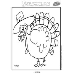 Dibujo para colorear: Pavo (Animales) #5337 - Dibujos para Colorear e Imprimir Gratis
