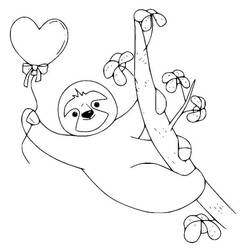 Dibujo para colorear: Perezoso (Animales) #210431 - Dibujos para Colorear e Imprimir Gratis