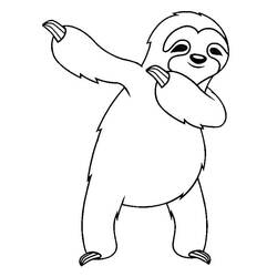 Dibujo para colorear: Perezoso (Animales) #210440 - Dibujos para Colorear e Imprimir Gratis